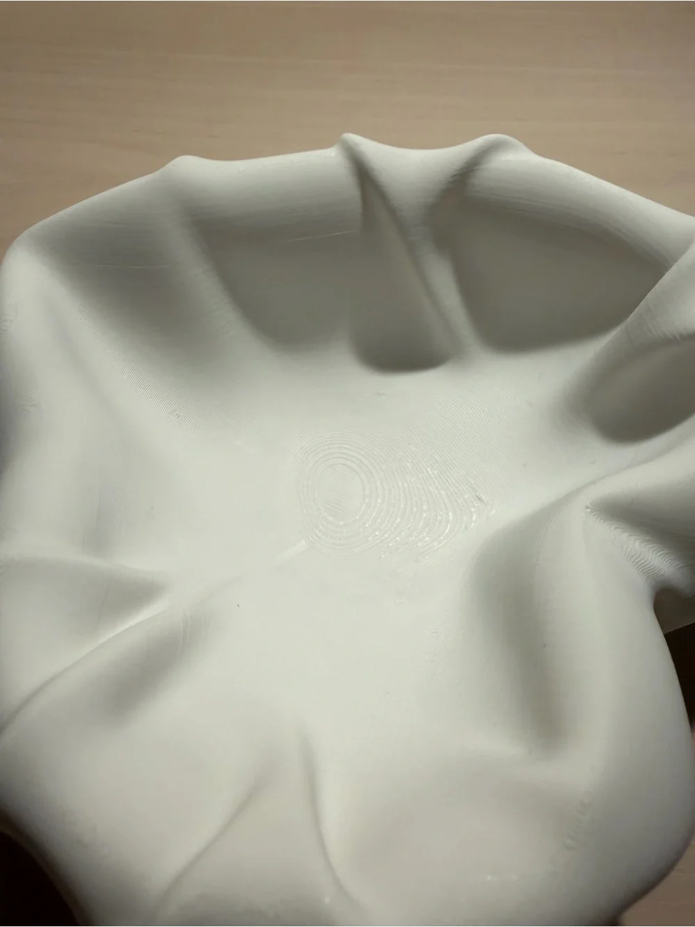Matte Cream Heart-Shaped Decorative Bowl